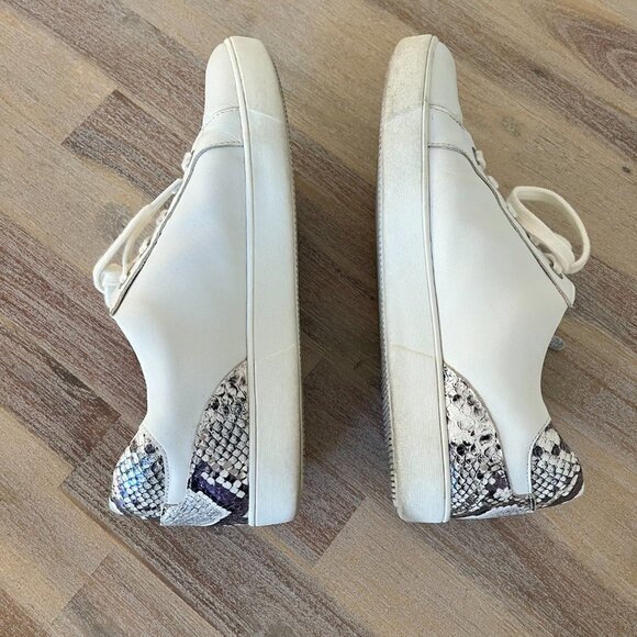 Naturalizer Women's Macayla Women Size 8.5 Tennis Shoe Snakeskin Zipper White - Picture 10 of 16